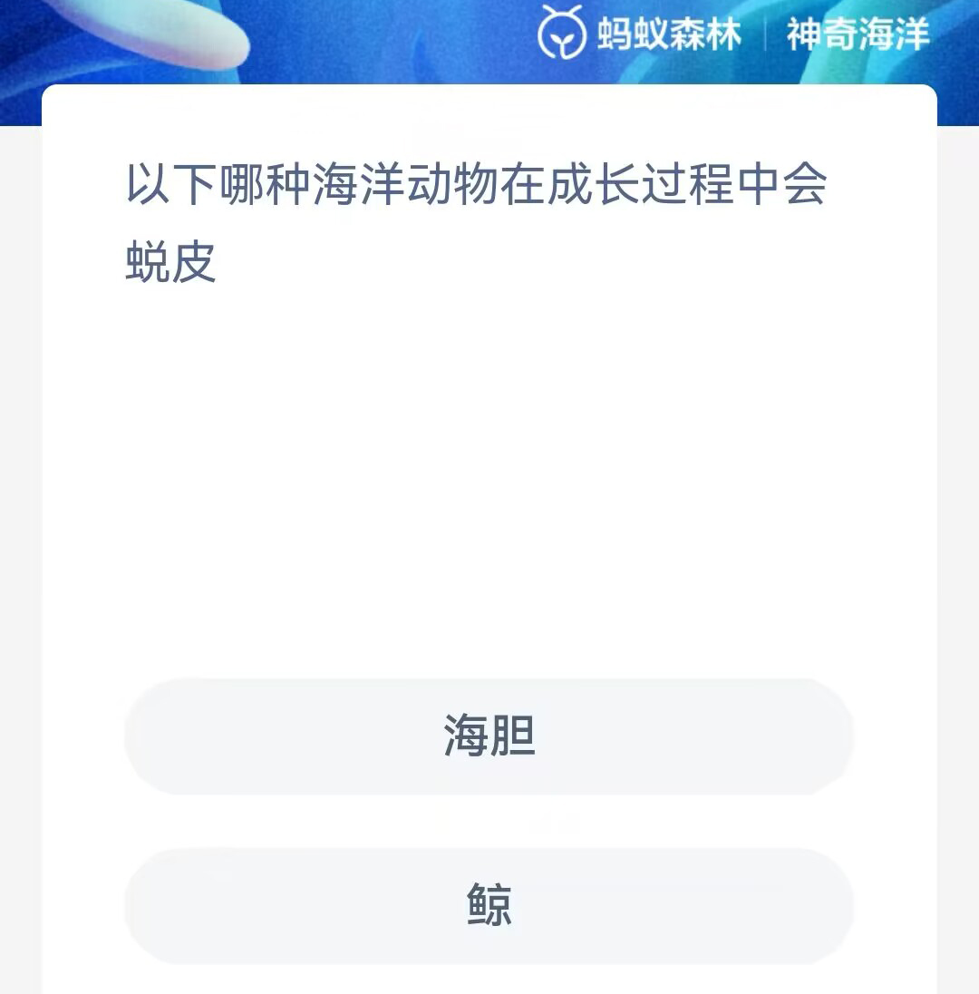 《支付宝》神奇海洋2023年10月27日答案攻略