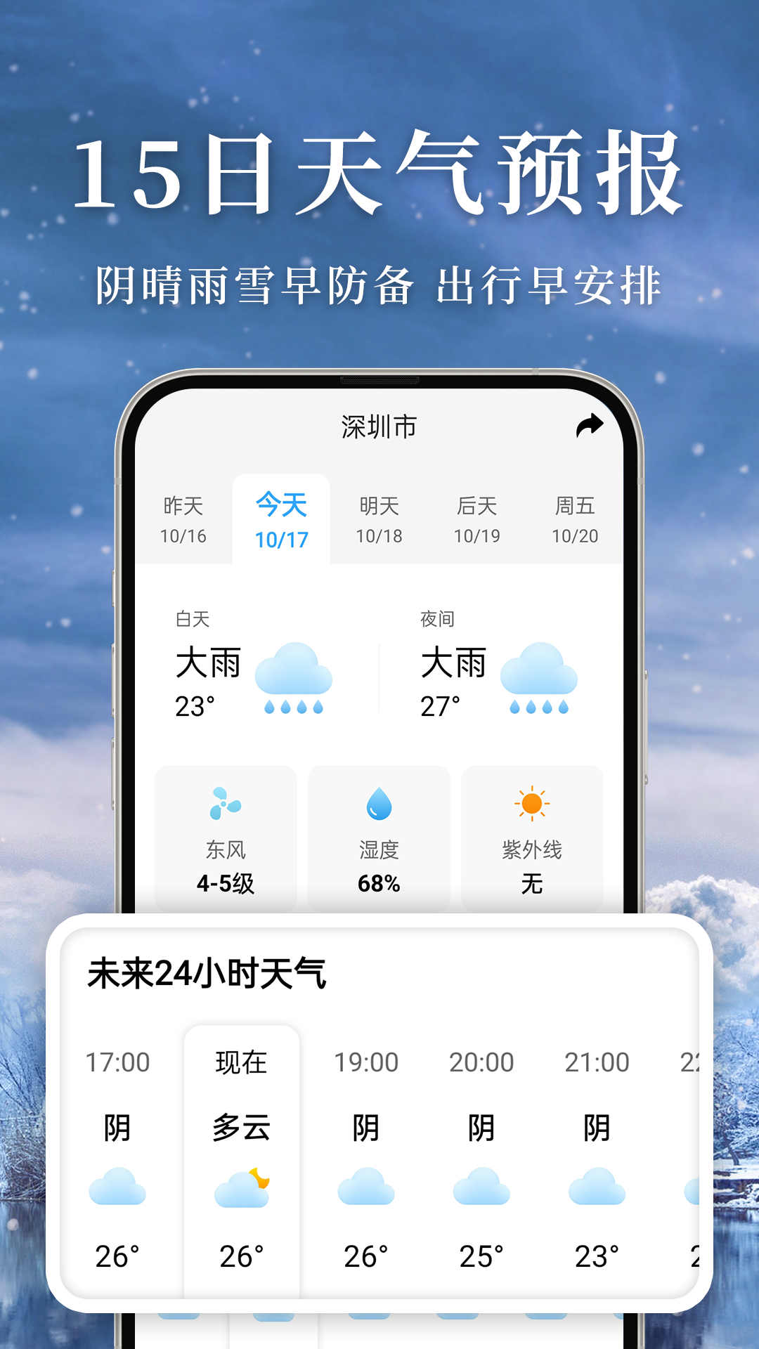 准雨天气