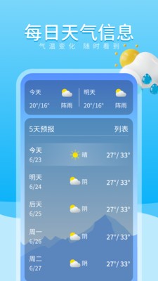 放晴天气