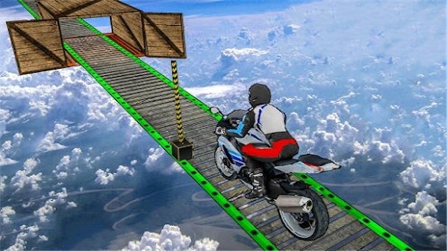 摩托车空中赛道3D