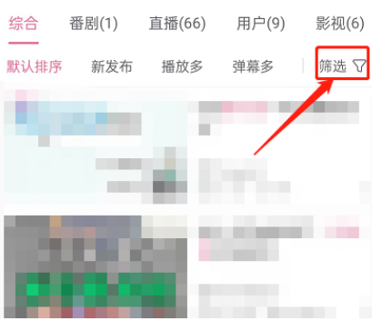 《哔哩哔哩》分区筛选视频怎么开启